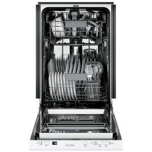 GE Profile 18 in. Top Control Dishwasher with 47 dBa Sound Level, Condensate Dry & Pocket - White, White, hires