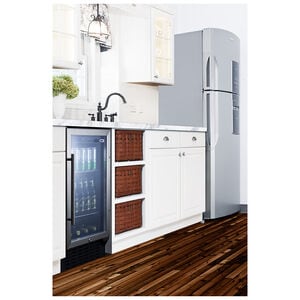 Summit Commercial 18 in. 2.7 cu. ft. Built-In/Freestanding Beverage Center with Adjustable Shelves & Digital Control - Stainless Steel, , hires