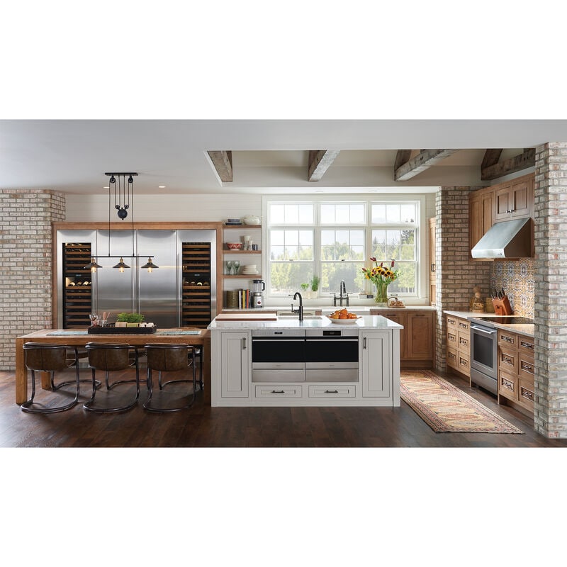 Wolf E Series 24 in. 1.7 cu. ft. Steam Electric Single Wall Oven with Standard Convection - Stainless Steel, , hires