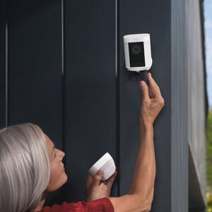 Ring - Spotlight Cam Pro Outdoor Wireless 1080p Battery Surveillance Camera - White, , hires