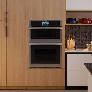 GE Profile 30 in. 6.4 cu. ft. Smart Speed/Steam Electric Microwave/Wall Oven Combo with True European Convection & Sensor Cooking - Stainless Steel, , hires