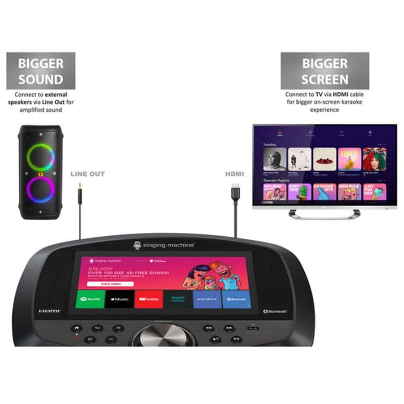 Singing Machine Karaoke Hub 2.0 - Black, , hires