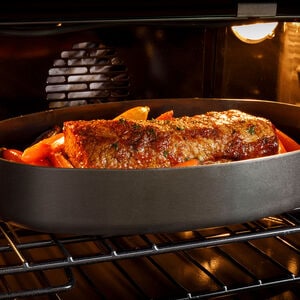 Cafe 30 in. 5 cu. ft. Smart Front Control Electric Double Wall Oven with True European Convection - Platinum Glass, Platinum Glass, hires