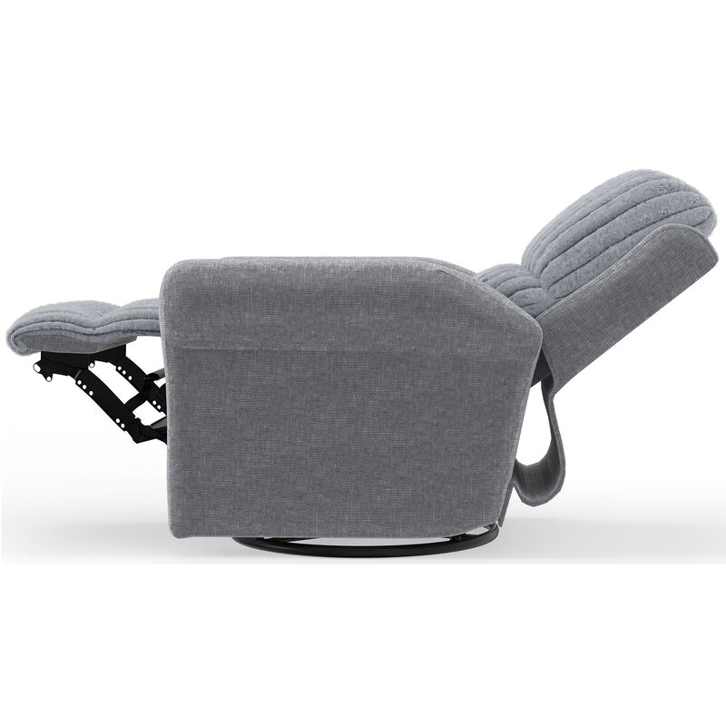 Catnapper Foxy Swivel Glider Recliner - Nickel, , hires