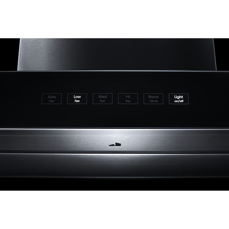 JennAir 30 in. Convertible Chimney Style Range Hood with 600 CFM, 4 Fan Speeds & 2 LED Lights - Stainless Steel, , hires