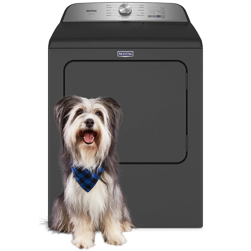 Maytag Pet Pro 29 in. 7.0 cu. ft. Gas Dryer with Pet Pro Option, Steam Cycle & Sensor Dry - Black, Black, hires