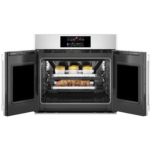 Monogram Statement Series 30 in. 5 cu. ft. Smart Electric Single Wall Oven with True European Convection - Stainless Steel, , hires