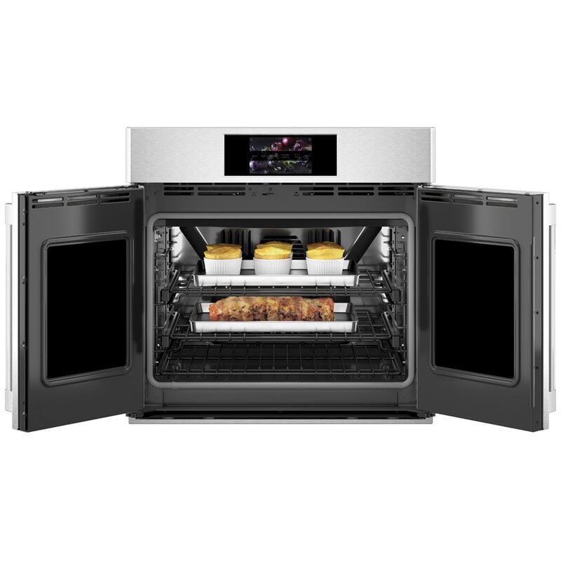 Monogram Statement Series 30 in. 5 cu. ft. Smart Electric Single Wall Oven with True European Convection - Stainless Steel, , hires