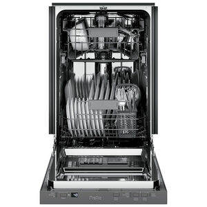 GE Profile 18 in. Top Control Dishwasher with 47 dBa Sound Level, Condensate Dry & Pocket - Stainless Steel, Stainless Steel, hires