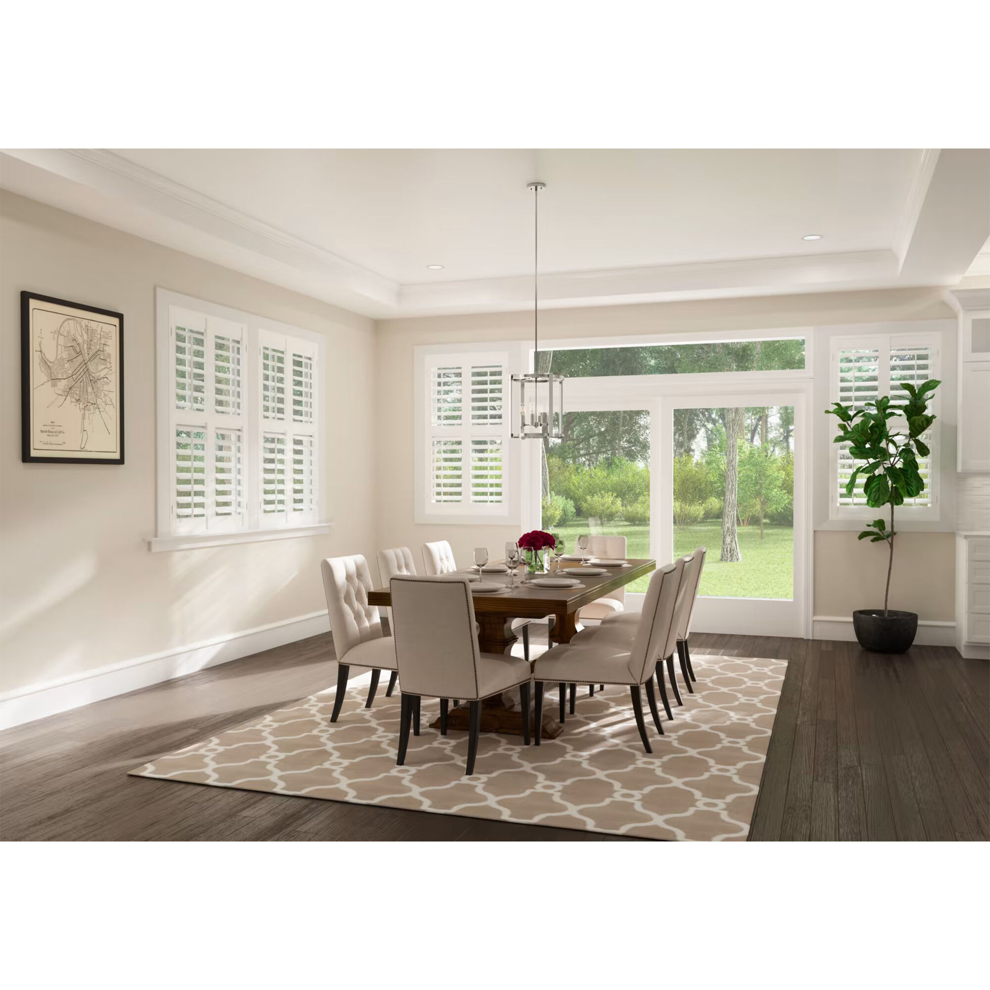 Hunter Astwood 16 in. 4 Light Chandelier Brushed Nickel P.C. Richard Son