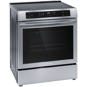 Frigidaire 30 in. 5.3 cu. ft. Standard Convection Electric Range with 4 Induction Burners - Stainless Steel, , hires