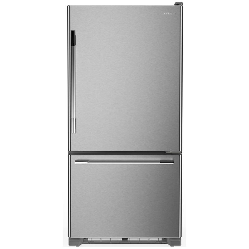 KitchenAid 33 in. 22.0 cu. ft. Bottom Freezer Refrigerator - Stainless Steel with PrintShield Finish, , hires