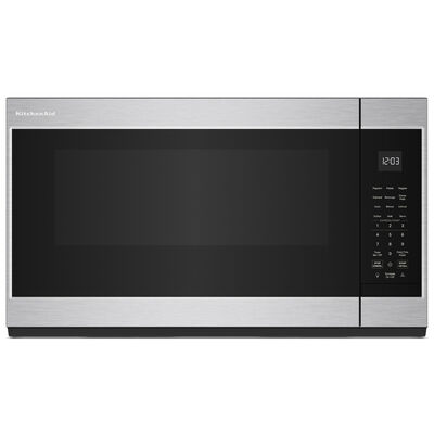 KitchenAid 30 in. 1.9 cu. ft. Over-the-Range Microwave with 400 CFM & Sensor Cooking - PrintShield Stainless Steel | KMMS130RPS
