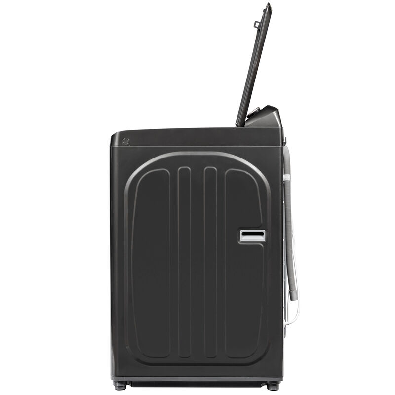 Midea 26 in. 4.1 cu. ft. Top Load Washer with Power Wave 360 Agitator - Metallic Gray, Black, hires