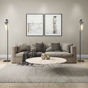 Hudson & Canal Malva Floor Lamp with Seeded Glass, , hires