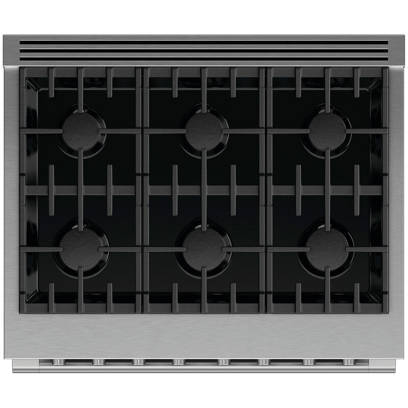 Fisher & Paykel Series 7 Professional 36 in. 5.3 cu. ft. Standard Convection Gas Range with 6 Sealed Burners - Stainless Steel, , hires