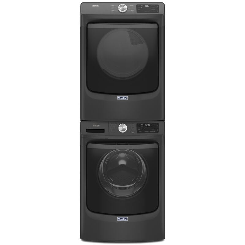 Maytag 27 in. 7.3 cu. ft. Front Loading Gas Dryer with 10 Dryer Programs, 7 Dry Options, Wrinkle Care & Sensor Dry - Volcano Black, , hires