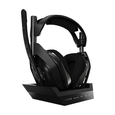 Astro Gaming A50 Wireless Stereo Headset + Base Station for PS5 & PS4/PC (Black/Silver) | 939-001673