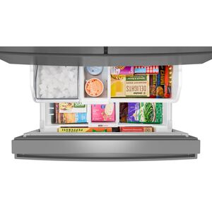 Whirlpool 36 in. 28.9 cu. ft. 4-Door French Door Refrigerator with Ice & Water Dispenser - Fingerprint Resistant Stainless, , hires