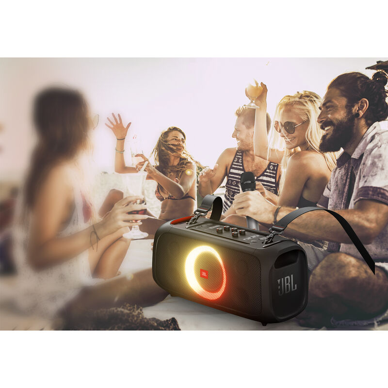 JBL - PartyBox On-The-Go Portable Party Speaker - Black