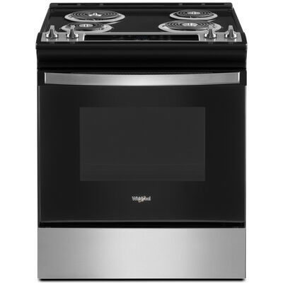 Whirlpool 30 in. 4.8 cu. ft. Electric Range with Coil Burners - Stainless Steel | WEC310S0LS