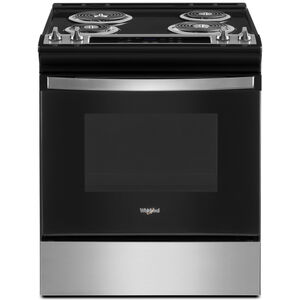 Whirlpool 36" Freestanding Electric Range with 4 Coil Burners, 4.8 Cu. Ft. Single Oven & Storage Drawer - Stainless Steel, Stainless Steel, hires