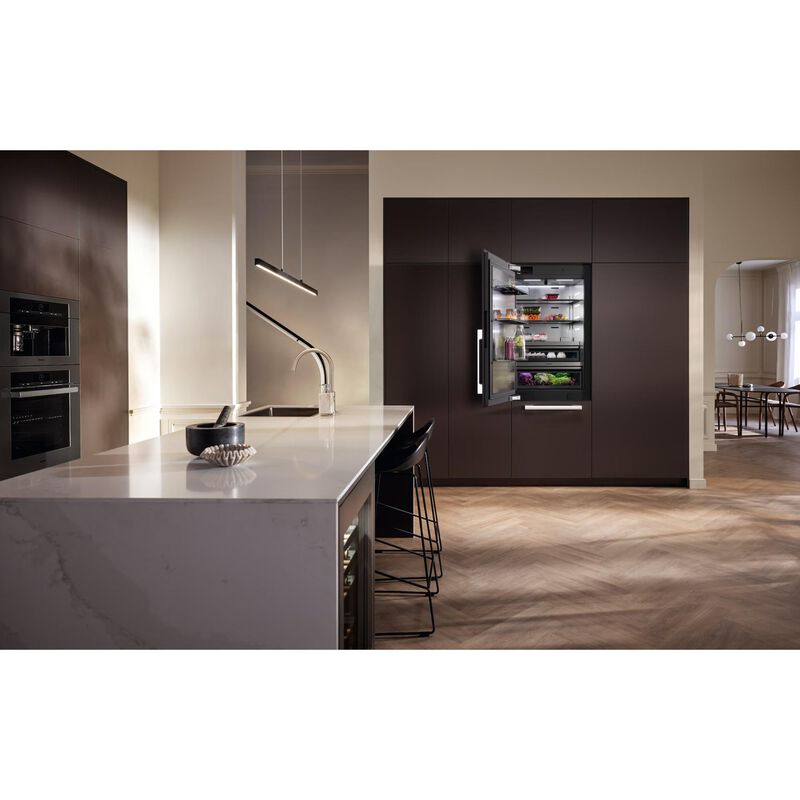 Miele MasterCool Series 30 in. 16.5 cu. ft. Built-In Smart Counter Depth Bottom Freezer Refrigerator with Internal Water Dispenser - Custom Panel Ready, , hires