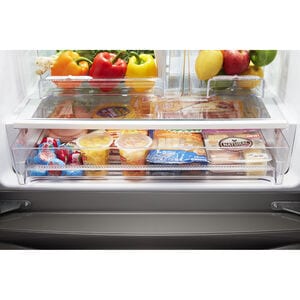 Whirlpool 30 in. 19.7 cu. ft. French Door Refrigerator with Ice Maker - Black Stainless, Black Stainless, hires