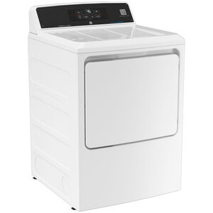 GE 27 in. 7.4 cu. ft. Smart Commercial Gas Dryer with Sensor Dry & Built-In App Payment System - White, , hires