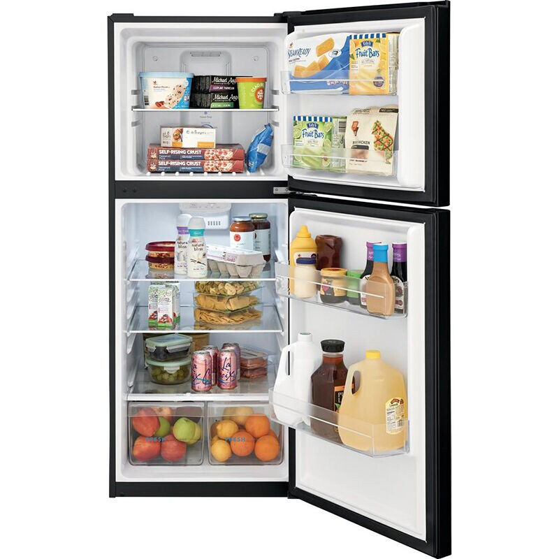 Frigidaire 24 in. 10.1 cu. ft. Counter Depth Garage Ready Top Freezer Refrigerator - Black, Black, hires