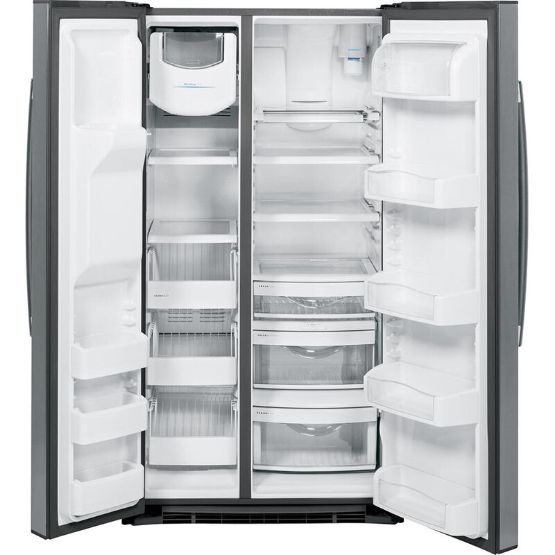 GE Profile 36 in. 25.3 cu. ft. Side by Side Refrigerator with External ...