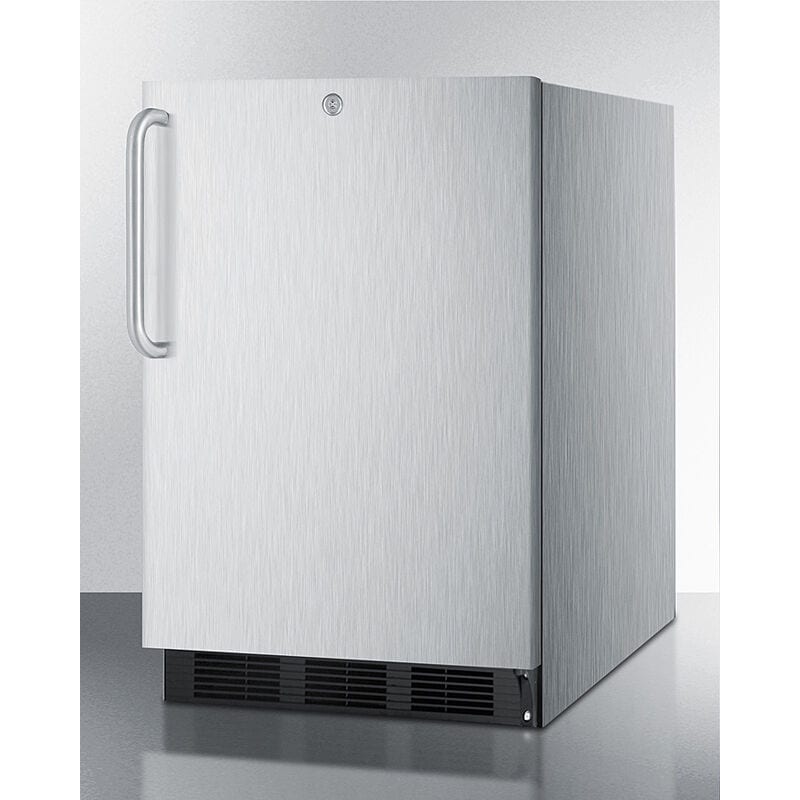 Summit 24 in. 5.5 cu. ft. ADA Compliant Outdoor Undercounter Refrigerator - Stainless Steel, , hires