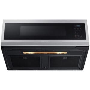 Samsung 30 in. 1.1 cu. ft. 1100W Low Profile Smart Over-the-Range Microwave with 400 CFM - Stainless Steel, Stainless Steel, hires