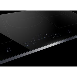 JennAir Lustre Stainless 30 in. 4-Burner Smart Induction Cooktop with Simmer Burner & Power Burner - Black with Stainless Steel, , hires