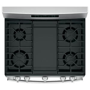 GE 30 in. 5 cu. ft. Gas Range with 5 Sealed Burners & Griddle - Stainless Steel, Stainless Steel, hires