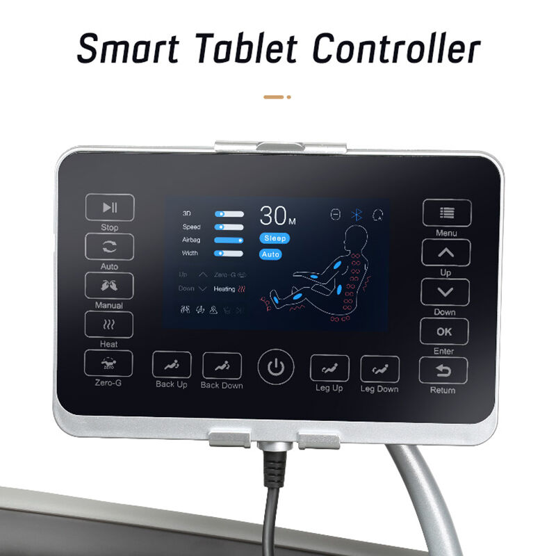 Lifesmart 4D Zero Gravity Massage Chair with Bluetooth Speakers - Gray & Black, , hires