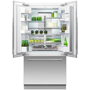Fisher & Paykel Series 7 Integrated 36 in. 17.0 cu. ft. Built-In Counter Depth 72 Heigh French Door Refrigerator with Water Dispenser - Required Stainless Door Panels and Handles Sold Separately Does Not Accept Custom Cabinetry Panel, , hires