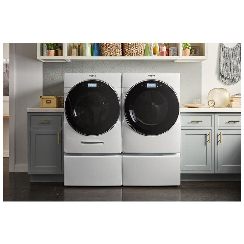 Whirlpool 27 in. 5.0 Cu. Ft. Front Loading Washer with 6 Wash Programs, 8 Wash Options, Sanitize Cycle, Steam Wash & Self Clean - White, , hires