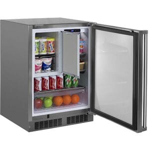 Marvel Outdoor Collection 24 in. 4.9 cu. ft. Built-In Outdoor Undercounter Refrigerator - Stainless Steel, , hires