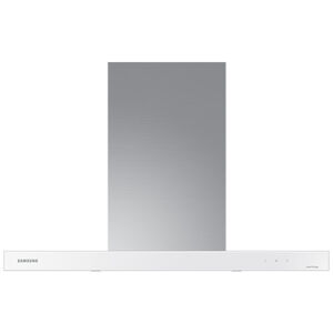 Samsung 36 in. Chimney Style Smart Range Hood with 4 Speed Settings, 630 CFM & 1 LED Light - White, , hires