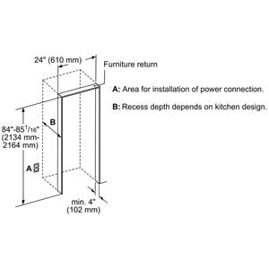 Thermador 24 in. 13 cu.ft. Built-In Smart Counter Depth Freeezerless Refrigerator - Custom Panel Ready, , hires