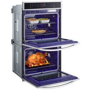 LG 30 in. 9.4 cu. ft. Smart Front Control SteamElectric Double Wall Oven with True European Convection - PrintProof Stainless Steel, , hires