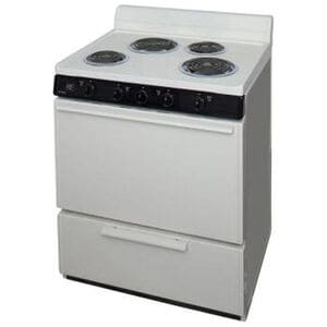 Premier 30 in. 3.9 cu. ft. Electric Range with Coil Burners - Bisque, Bisque, hires