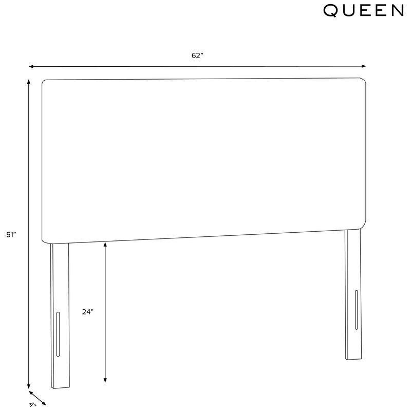 Skyline Furniture Zuma Fabric Queen Size Headboard - Rosequartz, , hires