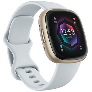Fitbit Sense 2 Advanced Health & Fitness Smartwatch - Blue Mist / Soft Gold Aluminum, , hires