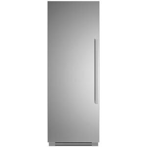 Bertazzoni 30 in. 16.8 cu. ft. Built-In Upright Freezer with Ice Maker, Adjustable Shelves & Digital Control - Stainless Steel, , hires