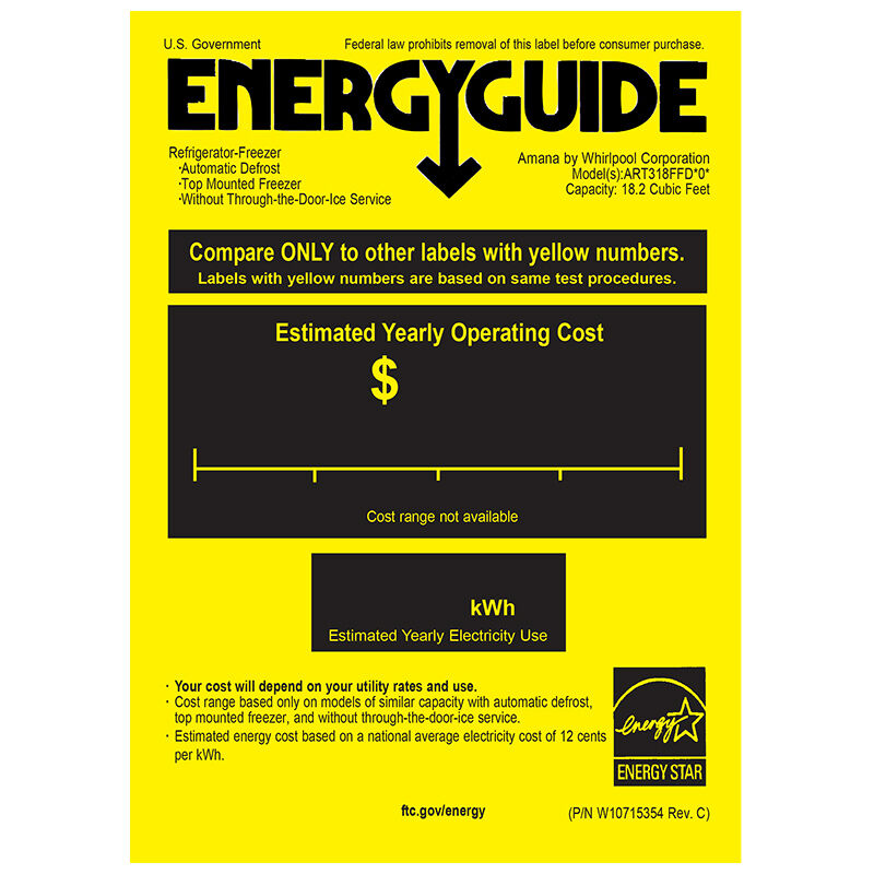 Amana 30 in. 18.2 cu. ft. Top Freezer Refrigerator Stainless Steel