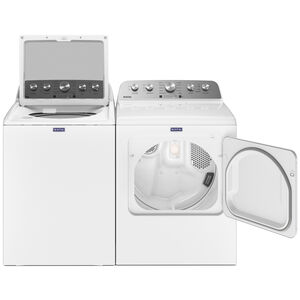 Maytag 29 in. 7.0 cu. ft. Electric Dryer with 10 Dryer Programs, 4 Dry Options & Wrinkle Care - White, , hires