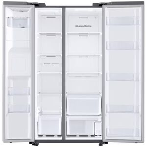 Samsung 36 in. 27.4 cu. ft. Side by Side Refrigerator with Ice & Water Dispenser - Stainless Steel, Stainless Steel, hires