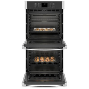 GE 27 in. 8.6 cu. ft. Electric Smart Double Wall Oven With Self Clean - Stainless Steel, Stainless Steel, hires